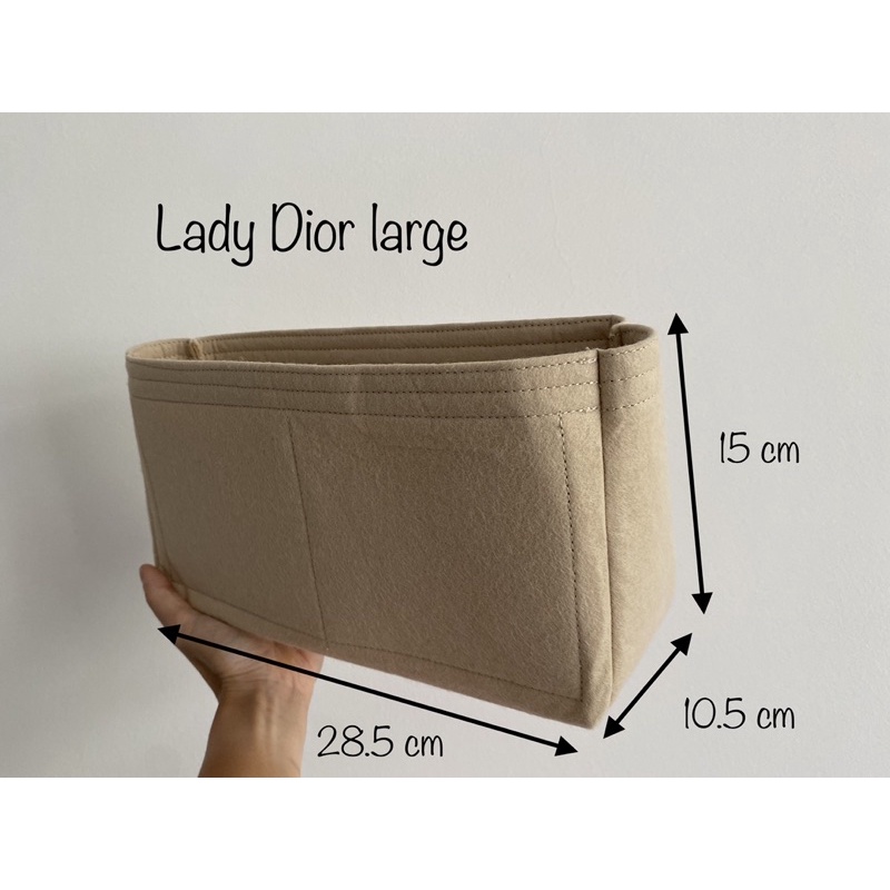 Image of Felt cloth bag insert for Lady Dior small medium large handbag #5