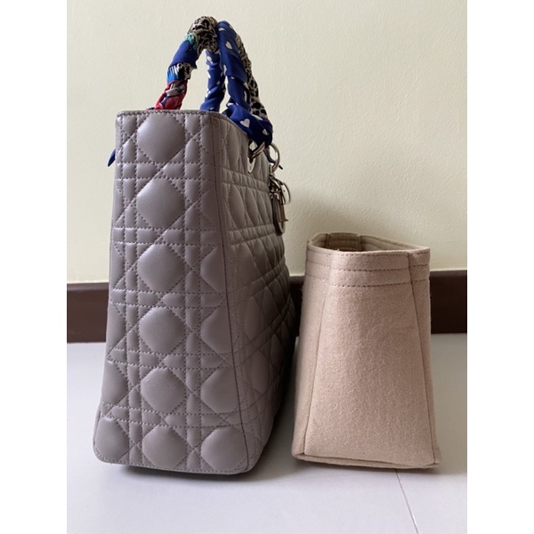 Image of Felt cloth bag insert for Lady Dior small medium large handbag #8