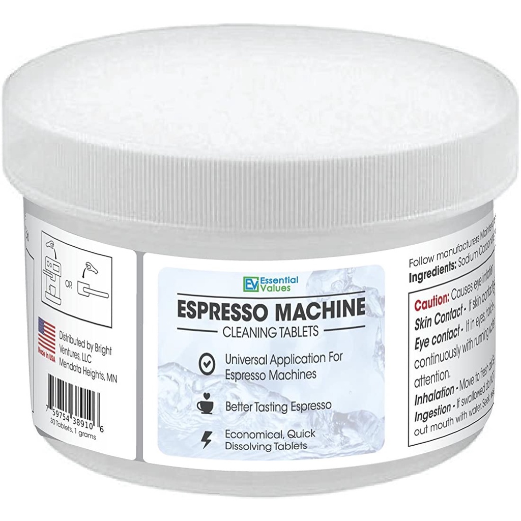 Espresso Coffee Machine Cleaning Mild Descaler Tablets (30 Tables) Made