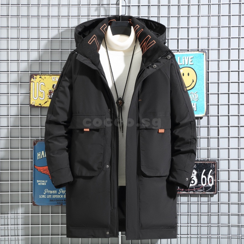 20Degree Down Parkas Jacket Men Winter Thick Warm White Duck Down