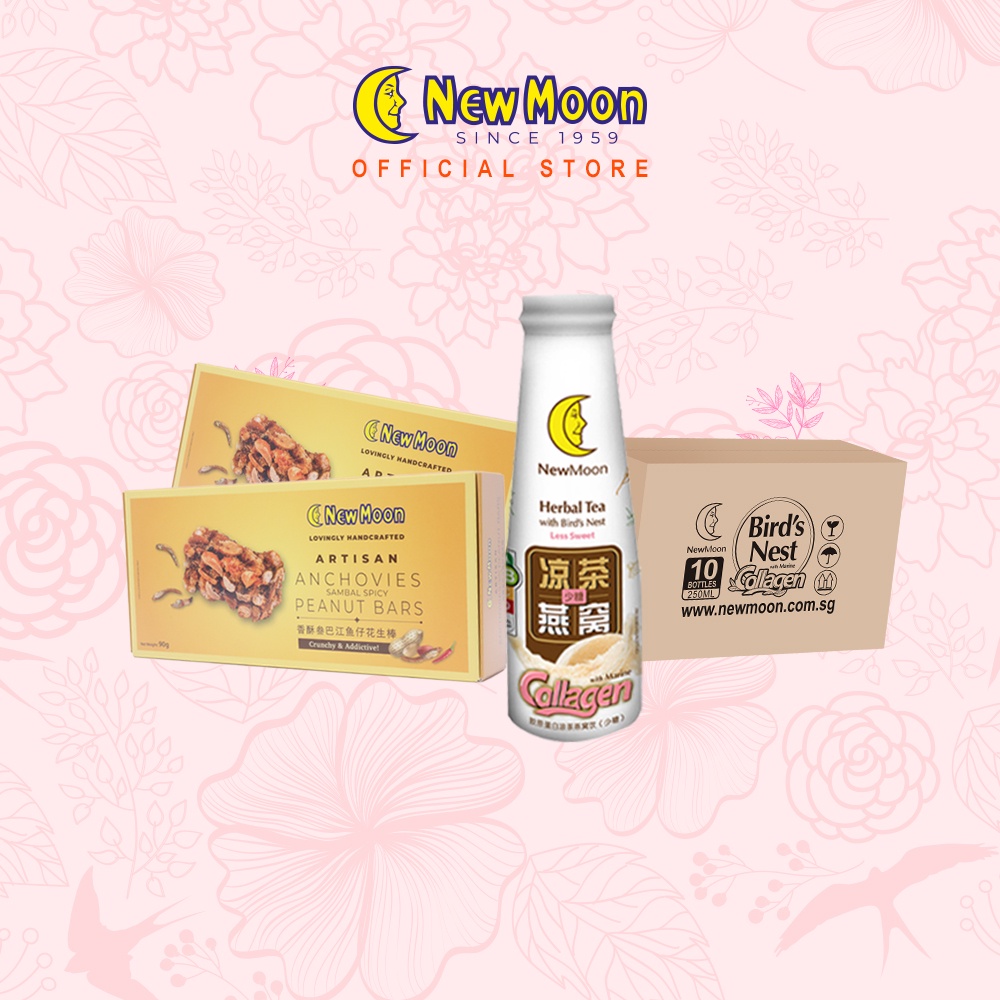 New Moon Herbal Tea with Bird's Nest and Collagen 250ML x 10 bottles
