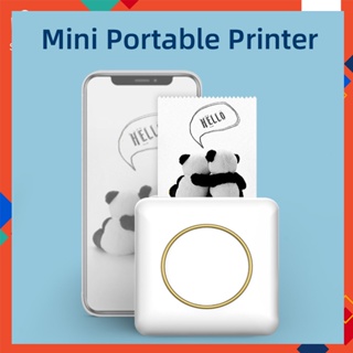 Portable Thermal Mini Printer Wireless Bluetooth Paper Photo Label Pocket Thermal Printer For Android IOS