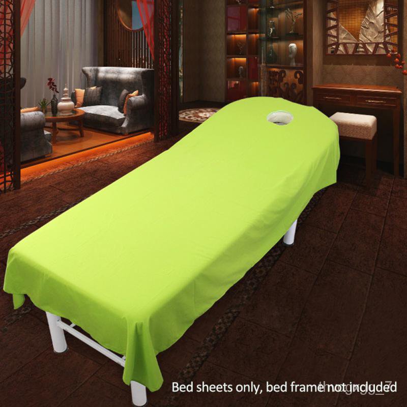 New Professional Cosmetic Salon Ded Sheets SPA Massage Treatment Ded Table Cover Sheets with hole 9 Colors to Choose #09