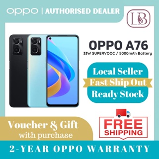 Voucher worth up to $20 & Gift | Gift with Purchase | OPPO A76 (6GB RAM 128GB ROM) | Free Shipping