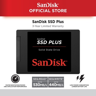 SanDisk SSD Plus Solid State Drive SSD SATA-III SDSSDA 3-Year Limited Warranty