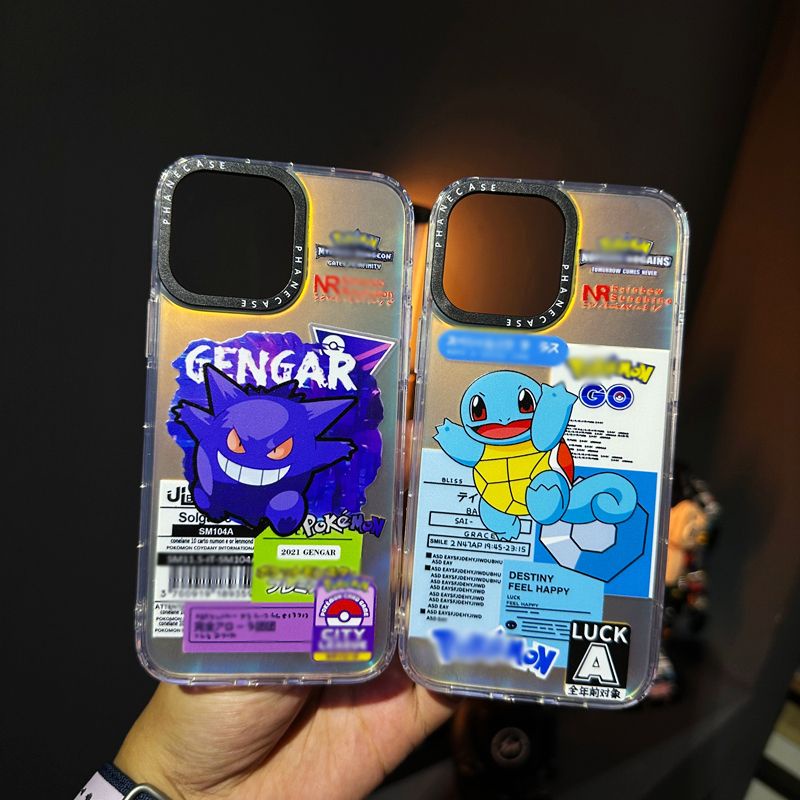Pokémon Phone Case Suitable For iPhone14/13/12/11xsmax Transparent Frosted Acrylic Back Panel Protective Cases