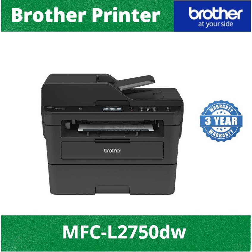 Brother MFCL2750DW Laser Printer Print Copy Scan Fax 4in1 Mono Laser