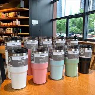 Water glass ｜600ml/890ml Tyeso Stainless Steel Thermal Tumbler Mug with Straw Lid Vacuum Coffee Cup for Car Driving