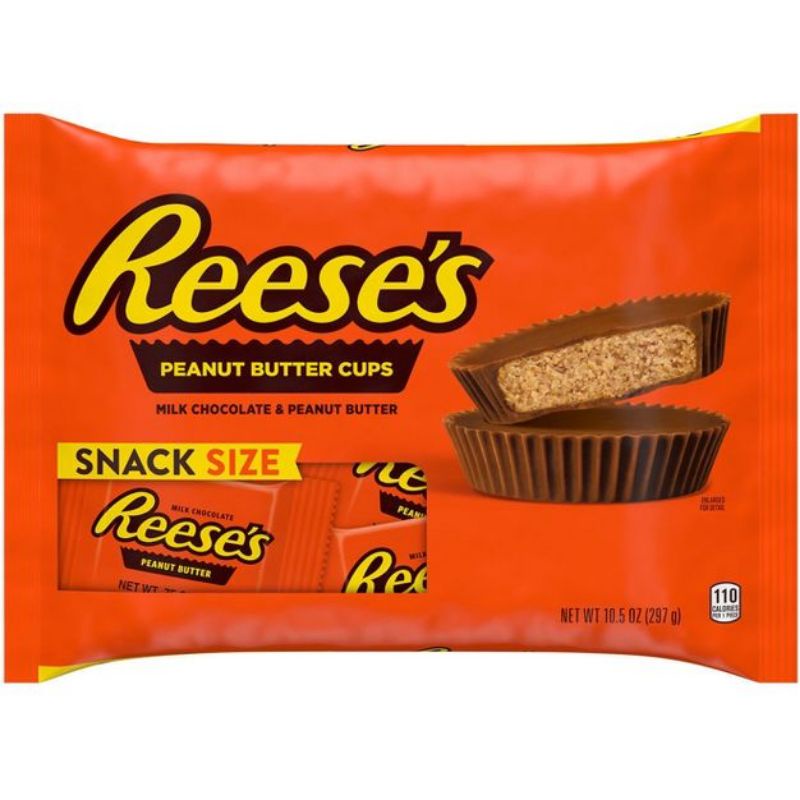 Reese's Peanut Butter Cups Milk Chocolate & Peanut Butter Snack Size 