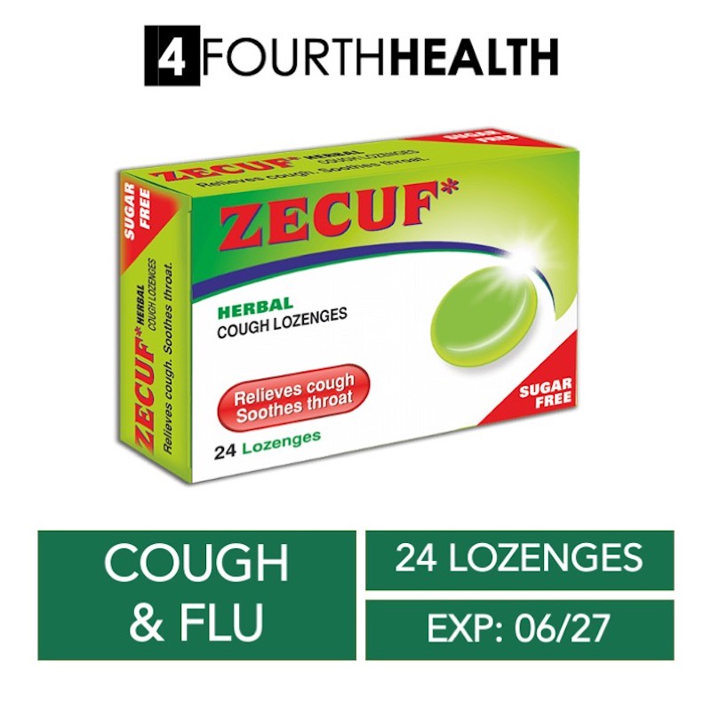 Zecuf Herbal Cough Lozenges Sugar Free 24s (Exp Jun 2027) Shopee
