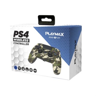 Playmax Wireless Controller for Playstation 4 (Green Camouflage)