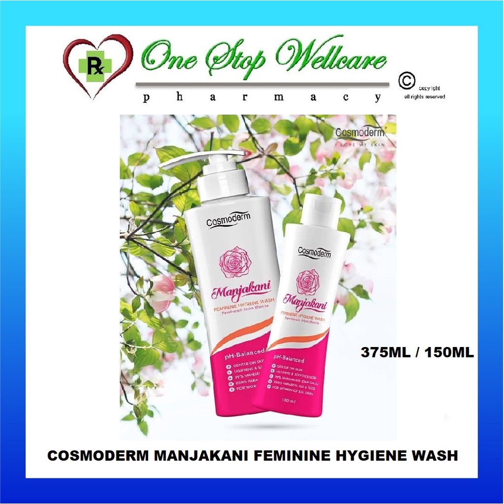 Malaysia] cosmoderm feminine wash manjakani 150ml (exp 03/2025