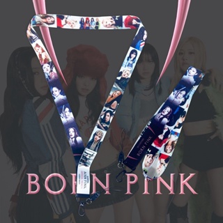 Kpop Blackpink New Album BORN PINK Lanyard LISA JISOO Ji-soo Cell Phone Lanyard