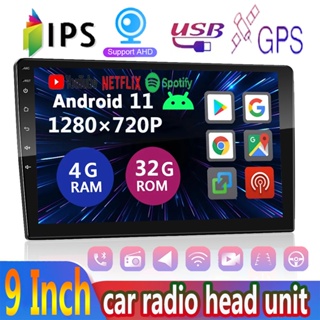 ★Special★1280×720P IPS 9” HD SCREEN 4GB+32GB Andriod 11 Car Player  2din Universal Multimedia Video Head Unit FM/GPS/USB/BT/WIFI