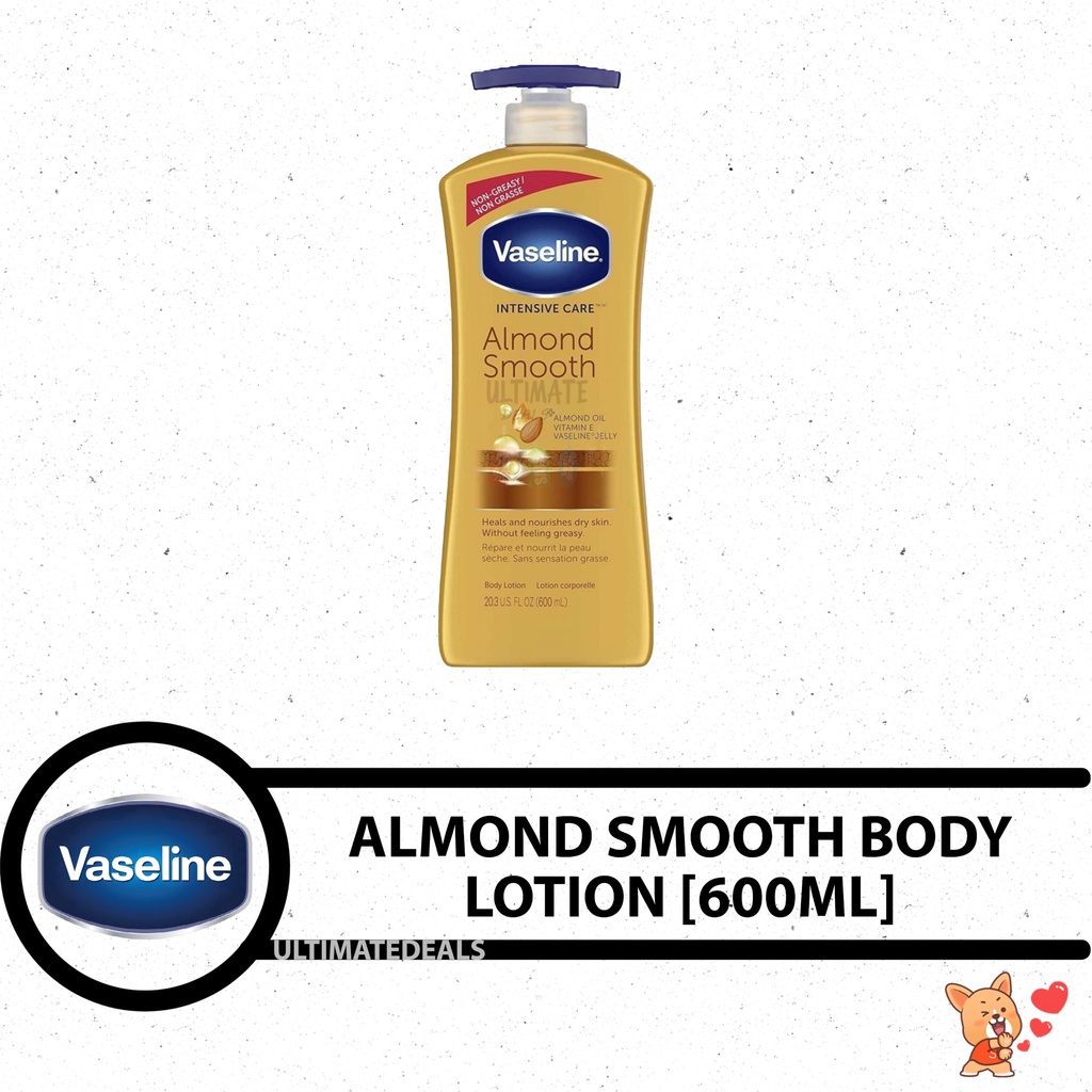 Vaseline Intensive Care Almond Smooth Body Lotion 600ml Shopee Singapore