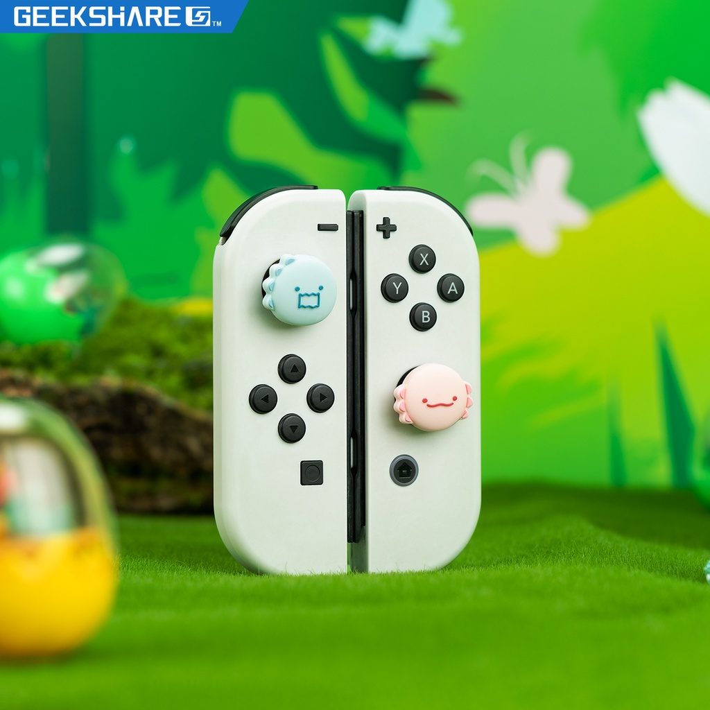 GeekShare Cute Little Dinosaur Thumb Grips for Nintendo Switch/Lite/OLED