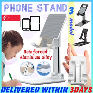 [✅SG Ready Stock] Universal Phone Stand Foldable Desk Phone Holder Telescopic Adjustable Angle Mobile/Pad Stand