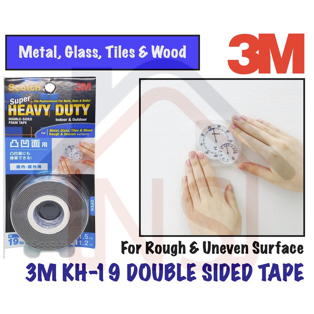 3M Scotch Heavy Duty Foam Tape KH19 (Rough Uneven Surface