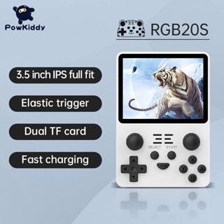 Original POWKIDDY RGB20S Handheld Game Console Retro Game Open Source System RK3326 3.5-Inch 4:3 IPS Screen Children's Gifts