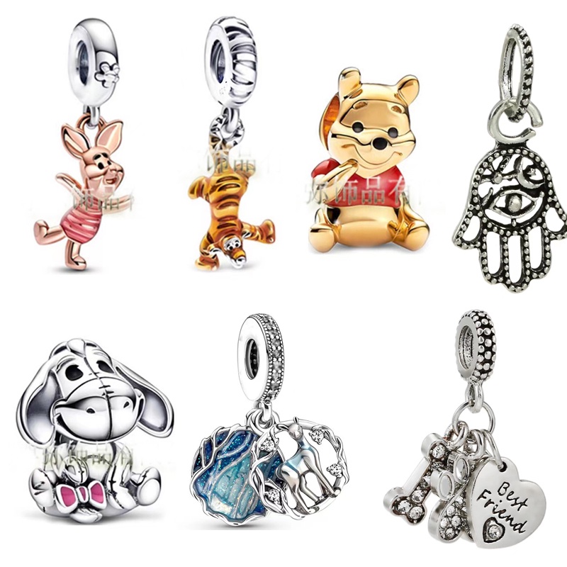 regalo chocar combinación Disney Balloon Charms Beads Bracelet Mickey Minnie 925 Silver Beads Charms  for Pan Chain Safety Bracelet Necklace Women DIY Jewelry Making Berloque |  Shopee Singapore