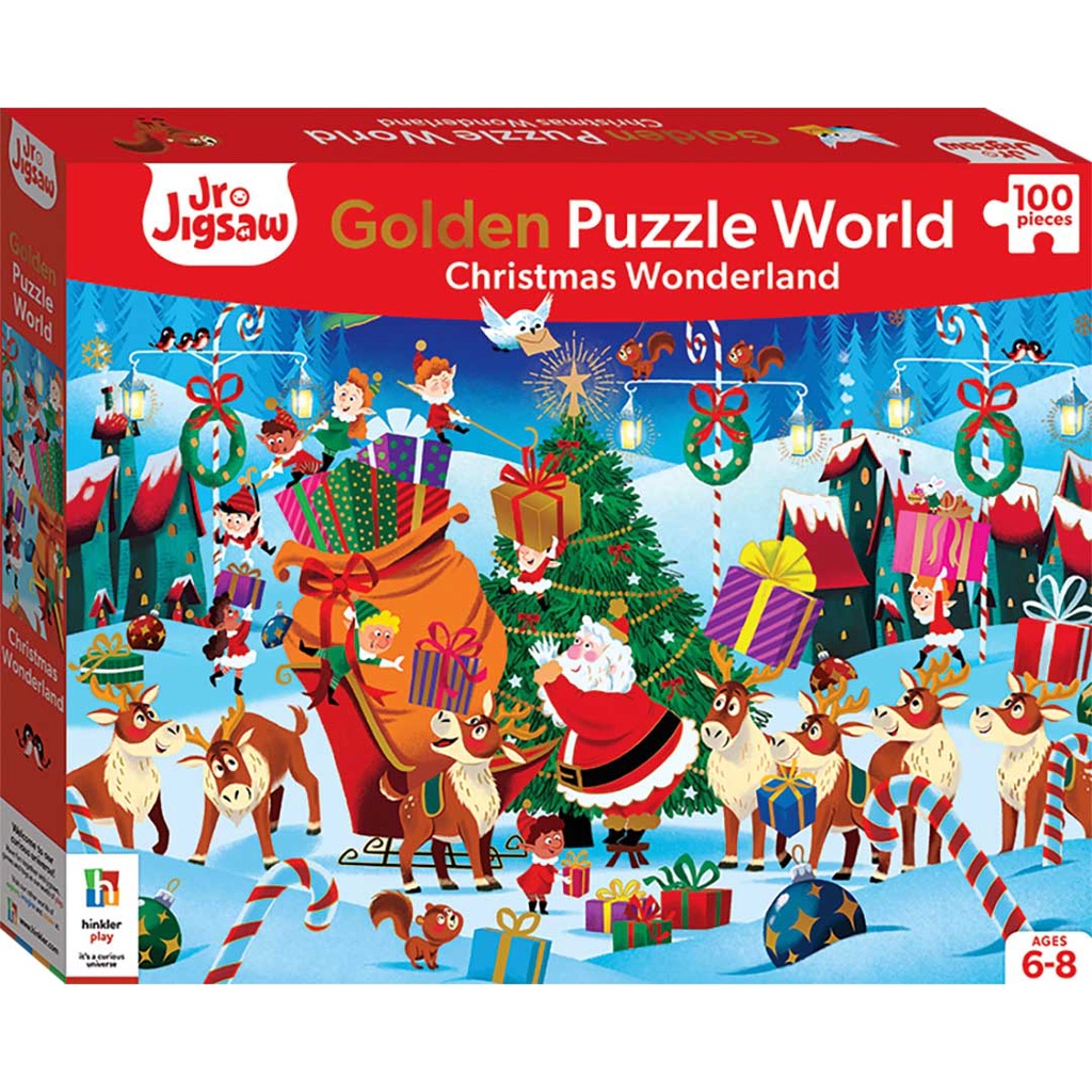 Junior Jigsaw Golden Puzzle World Christmas Wonderland (Hinkler) Shopee Singapore