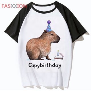 Capybara tshirt t shirt men casual grunge print white t shirt 2022 top tees streetwear