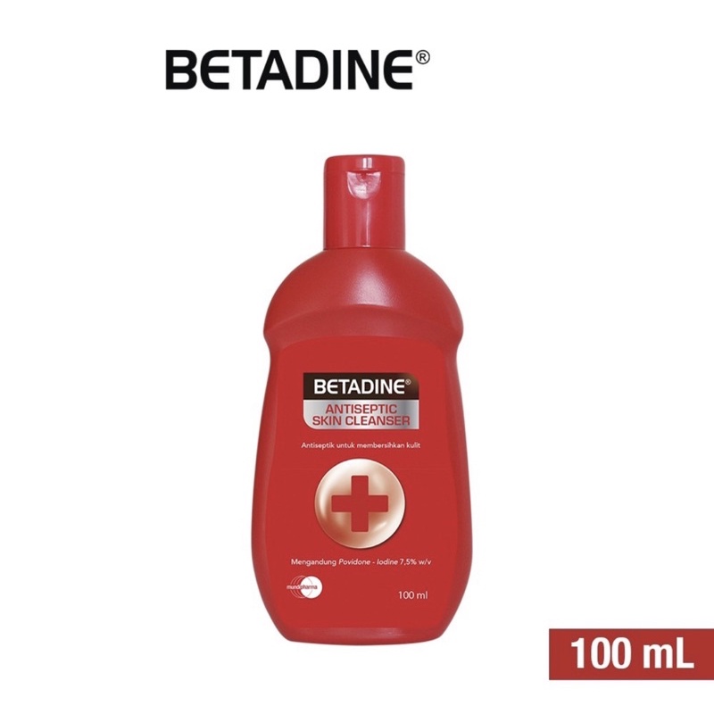 Betadine Antiseptic Skin Cleanser 100ml Antiseptic Liquid Bath Soap