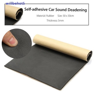 [WillbehotS] 1Pc 30*50cm Auto Adhesive Cotton Insulation Foam Car Sound Proofing Deadener [NEW]