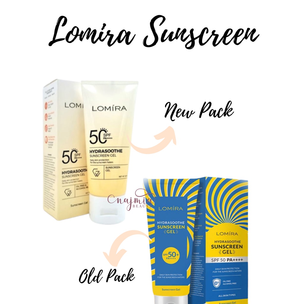 Lomira Hydrasoothe Sunscreen Gel SPF50 PA++++ 50ml Shopee Singapore