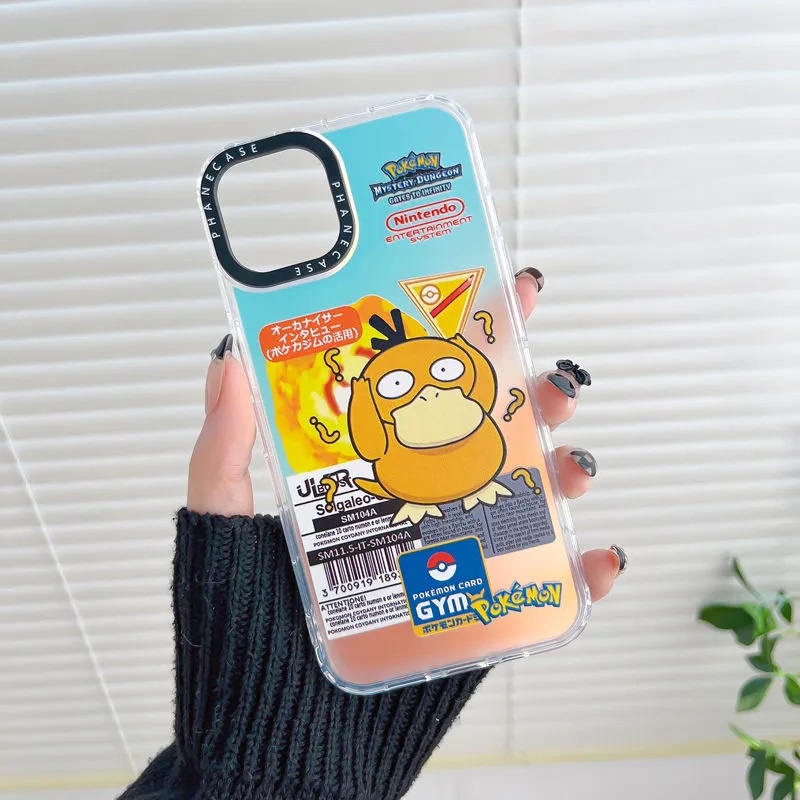 Pokémon Phone Case Suitable For iPhone14/13/12/11xsmax Transparent Frosted Acrylic Back Panel Protective Cases