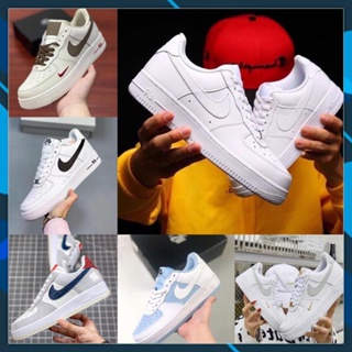 Af1 Sneakers In full White Streak, Black And Gray Hot trend For Men And Women, FORCE 1 Sneakers In White For School, gym, Jogging
