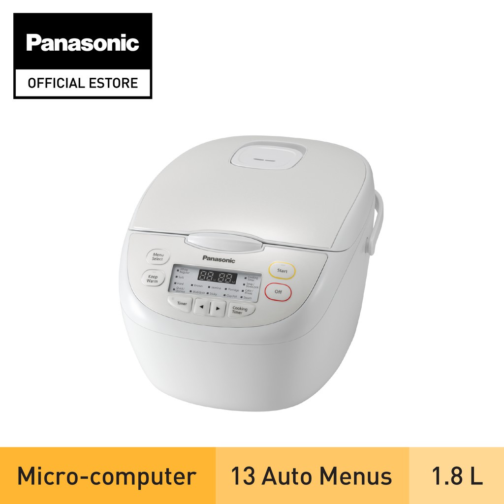 Panasonic SRCN188WSH Fuzzy Logic Rice Cooker (1.8L) Shopee Singapore