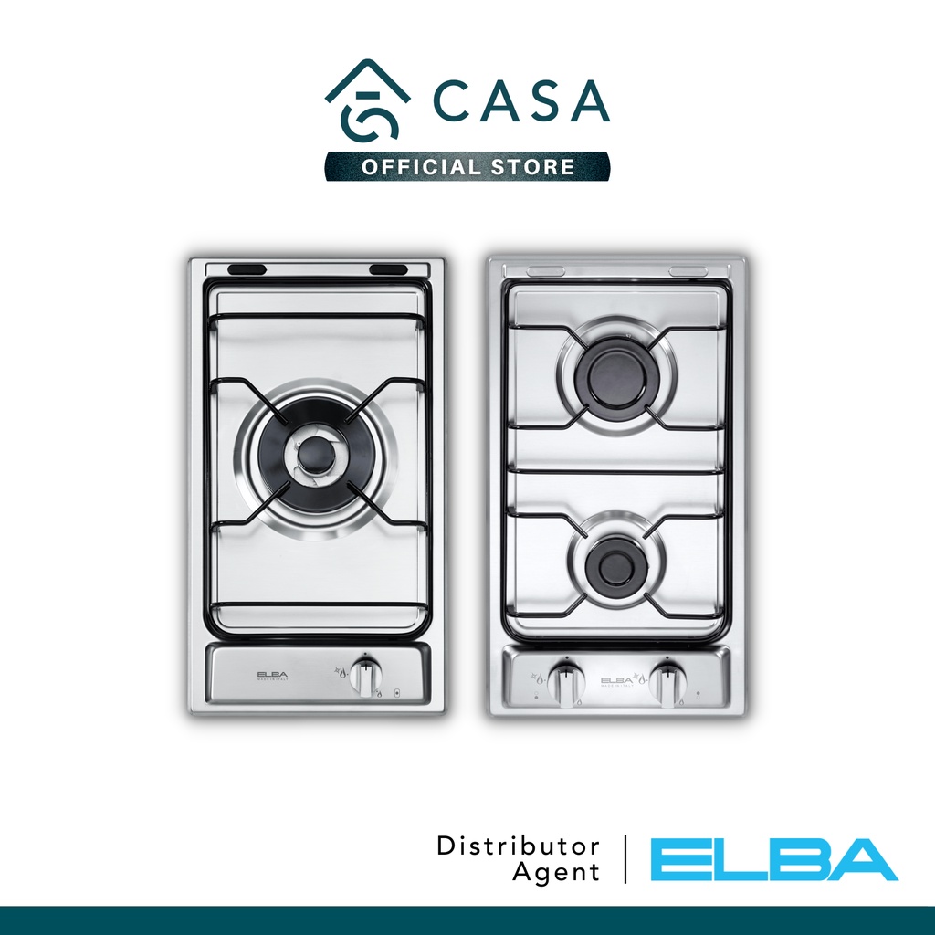 ELBA 30cm Stainless Steel BuiltIn Gas Hob Made in Italy 12