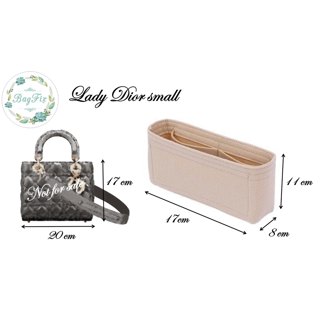 Image of Felt cloth bag insert for Lady Dior small medium large handbag #0