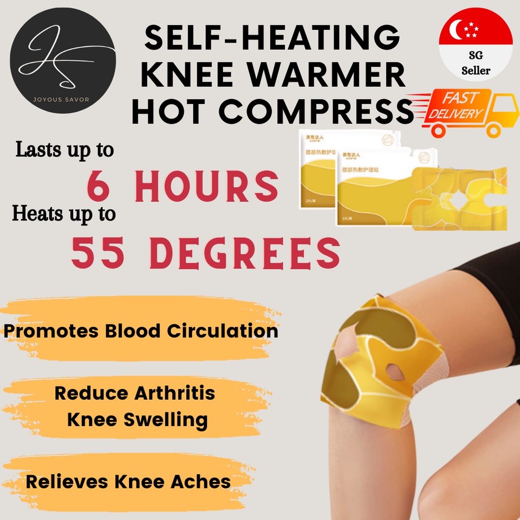 Steam Knee Warmers Travel Heat Warmer SelfHeating for Arthritis Stiff