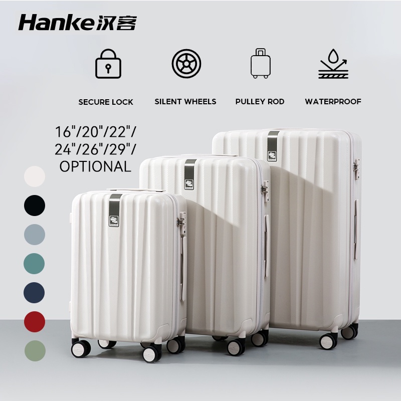 HANKE Luggage Trolley Suitcase Light Trolley Luggage Password With