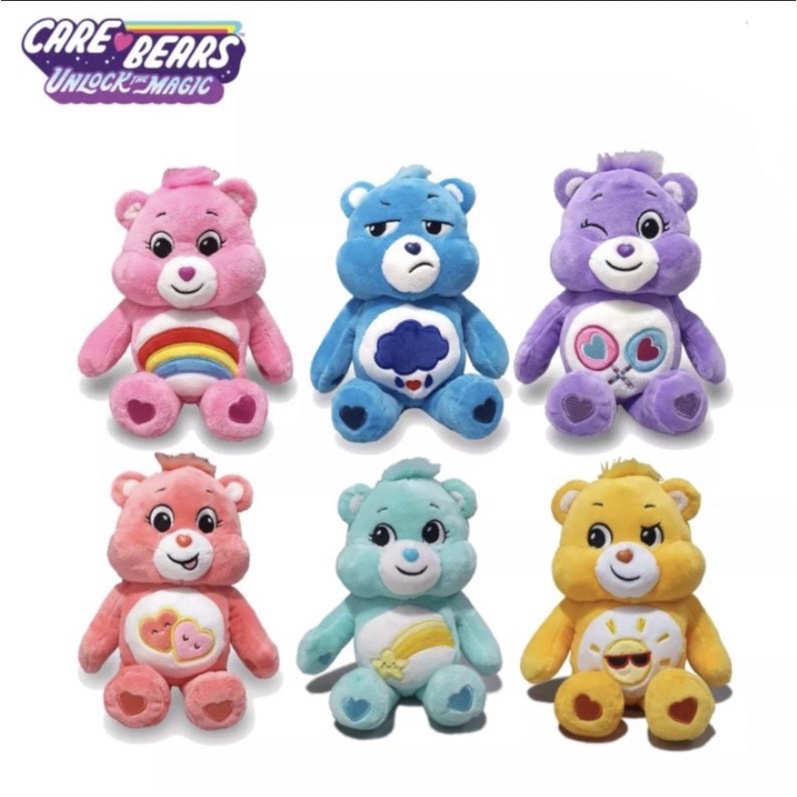 Care Bears 18cm Unlock the Magic Plush Toy | Cheer Bear | Funshine ...