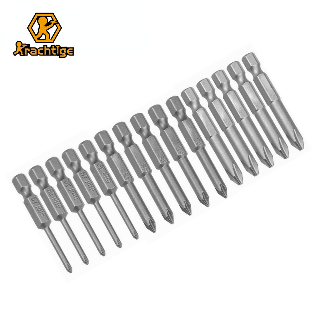 50mm Strong Magnetic Batch High Hardness Head Cross Drill Bits Screw ...