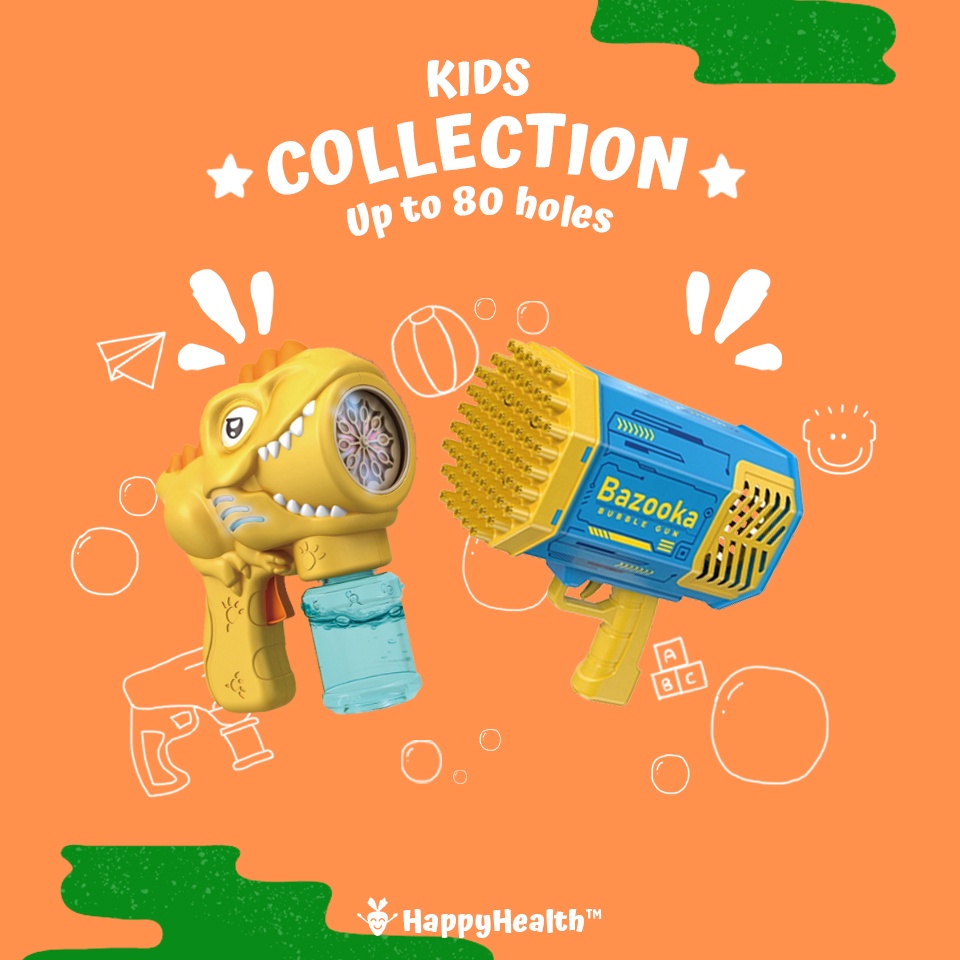 Kids Toy Bubble Machine Gun 8 I 10 I 32 I 69 I 80 Holes Bazooka