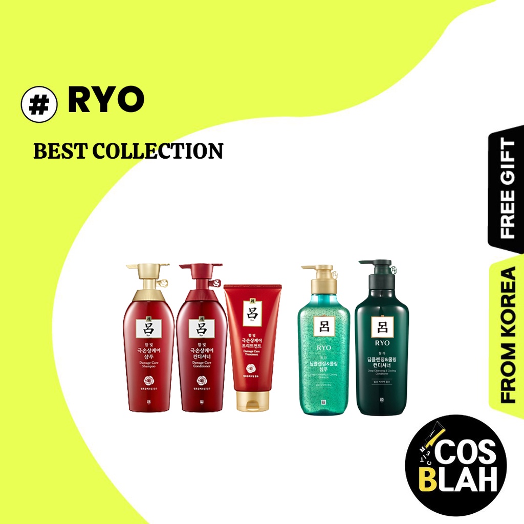 [Ryo] Damage Care & Nourishing Shampoo 550ml / Conditioner 550ml
