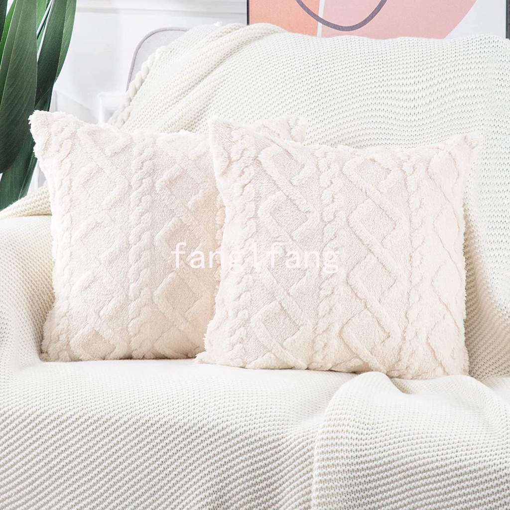 Decorative Home Pillows Retro Fluffy Soft Throw Pillow Cover For Living Room For Sofa Couch Cushion