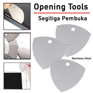 PERALATAN Stainless Steel Triangle Pry Opening Tools Pick Triangle Opening Case Mobile Laptop Computer Touchcsreen And Other Electronic Tools Portable Economic Plastic Service Equipment