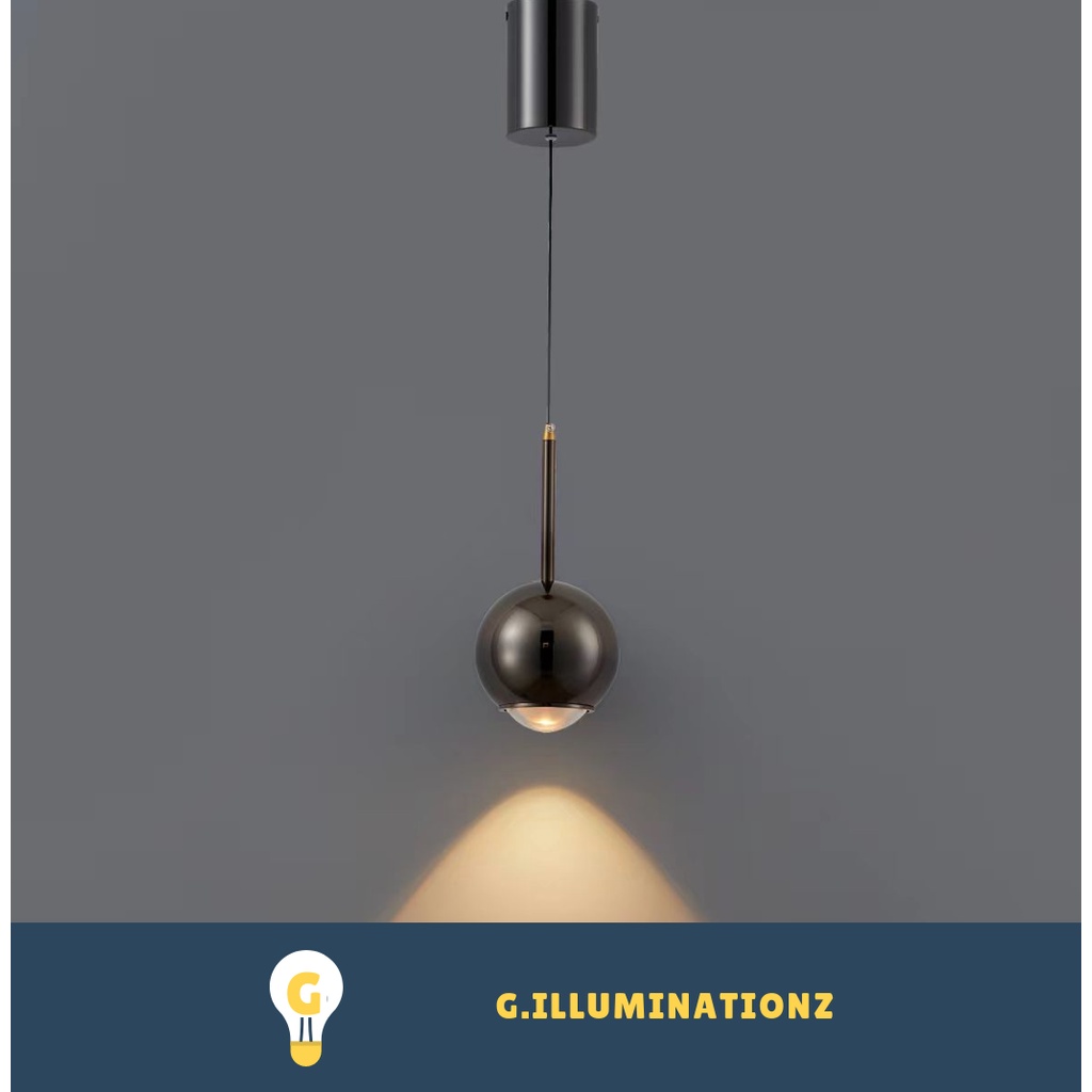 Creative Eyeball Convex Lens Single Pendant Hanging Light / Retro