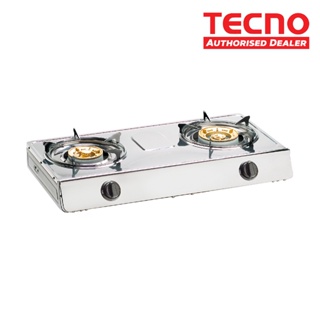 Tecno Double Burner Stainless Steel (Glossy) Table Cooker with Safety Valve TTCF8SV