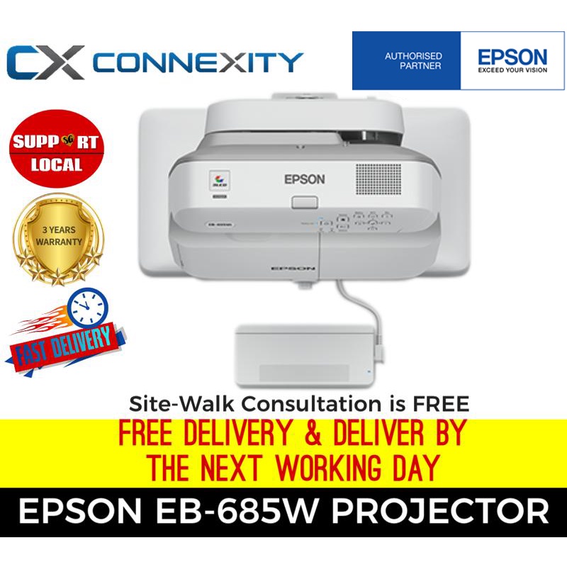 Epson EB685W UltraShort Throw WXGA 3LCD Projector EPSON EB685W