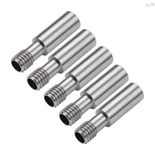 5pcs All-Metal Heatbreak Throat MK8 Extruder Throat Tube M6 Screw 26mm Length Compatible with CR-10/Ender Series 3D Printer Hotend[8][New Arrival]