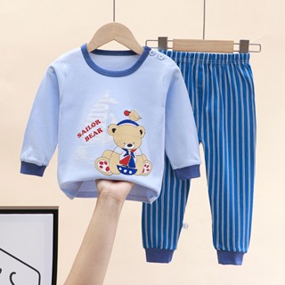 Casual Baby Boys Girls Sleepwear Clothing Autumn Cartoon Kids Cotton Pajamas Set #6