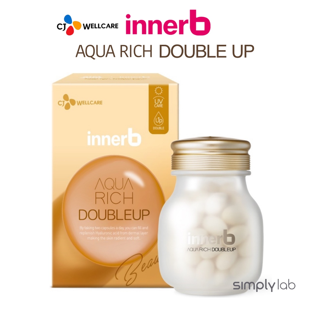 [CJ Innerb]Aqua Rich Double up (600mg x 56cap), Skin Moisturing, UV