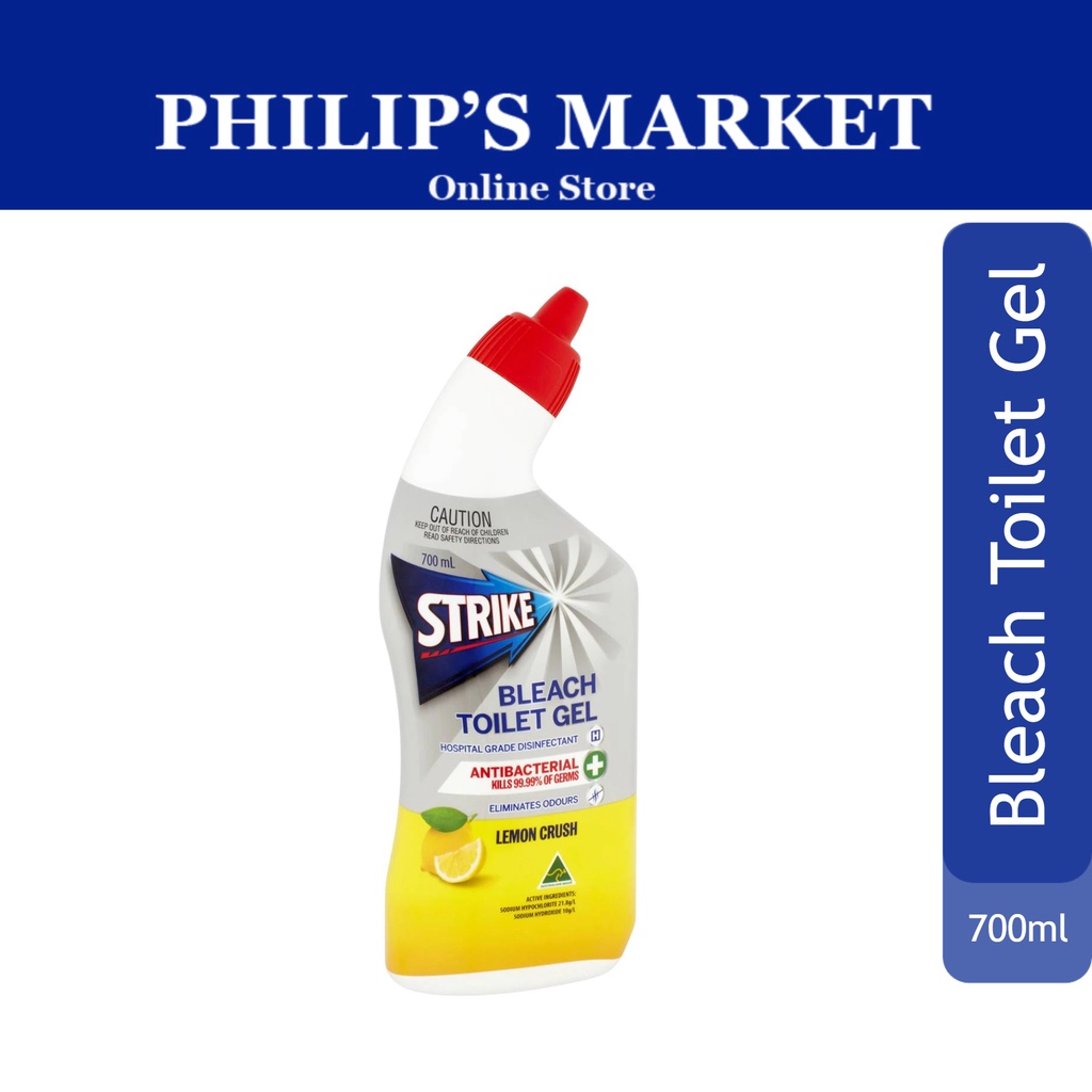 Woolworths Strike Bleach Toilet Gel Lemon Crush 700ml Shopee Singapore