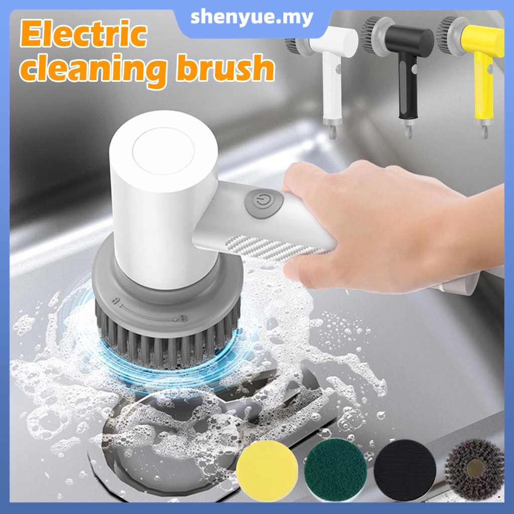 Electric Spin Scrubber Rechargeable Cordless Electric Cleaning Brush ...